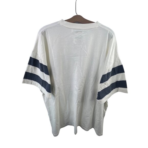 Pressbox Ole Miss Rebels Oversized TShirt One Size White Cotton Crewneck Graphic - Picture 2 of 5